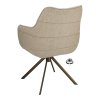 Židle s područkami Mio (Rhythm) Stof Rhythm Ecru 102 Leg Bronze 360° Return-system (Color Ecru 102)